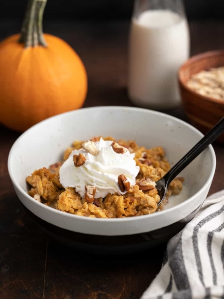 Baked Pumpkin Pie Oatmeal