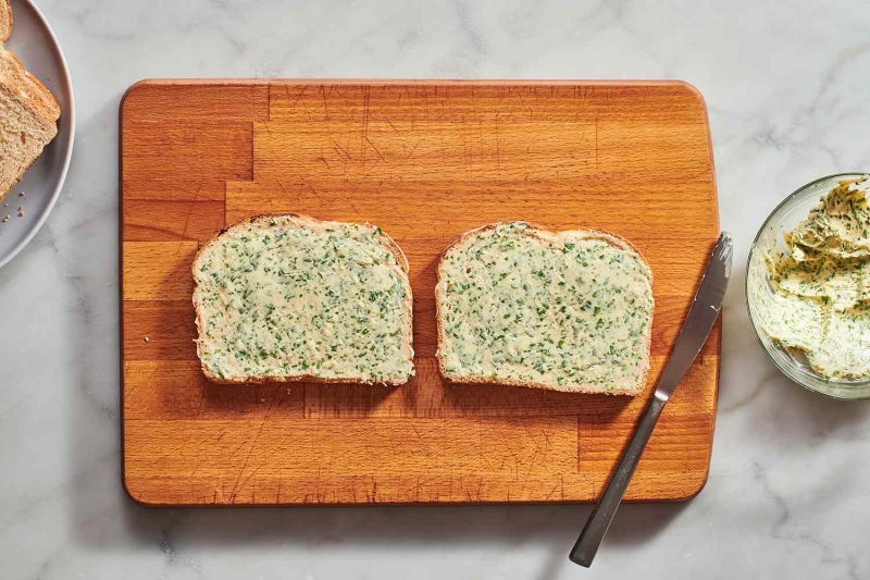 Garlic Bread Grilled Cheese