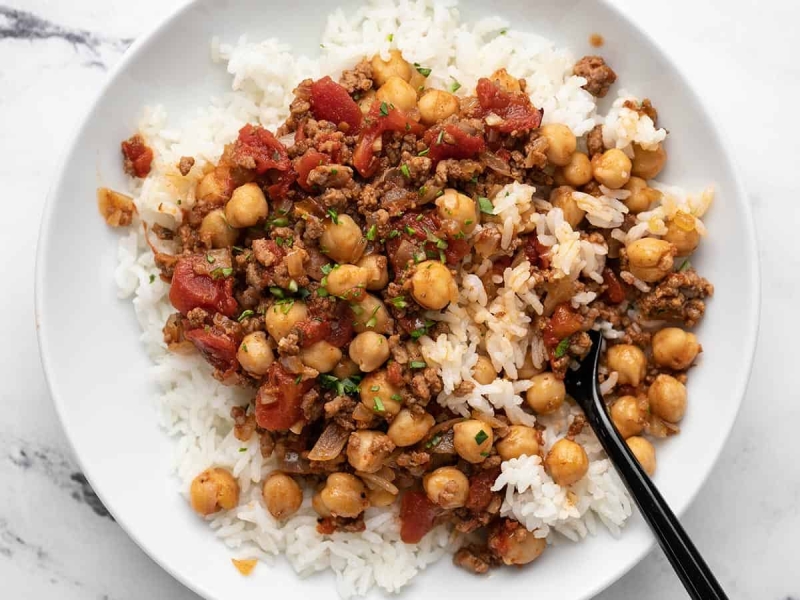 Beef And Tomato Rice Bowl