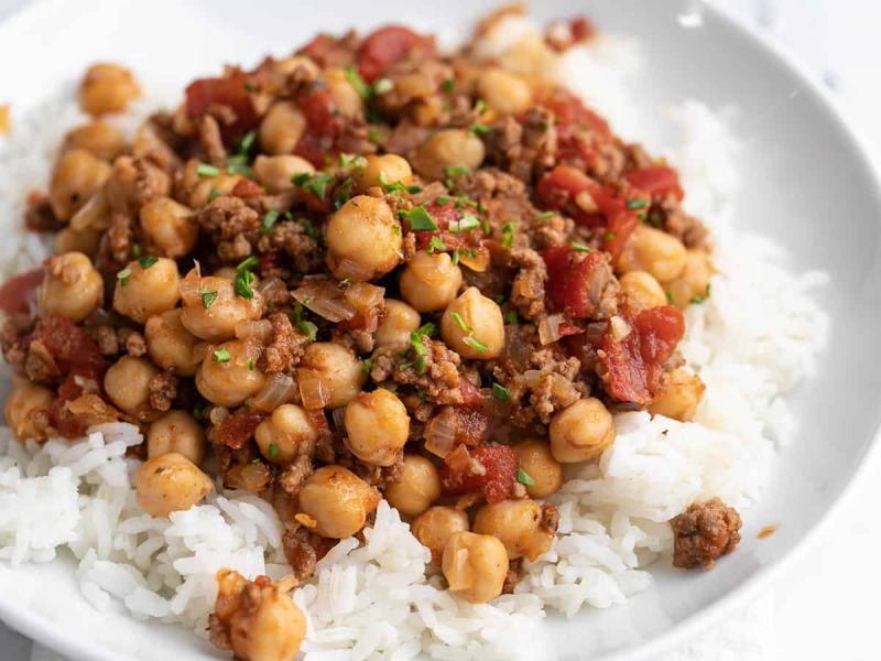 Beef And Tomato Rice Bowl