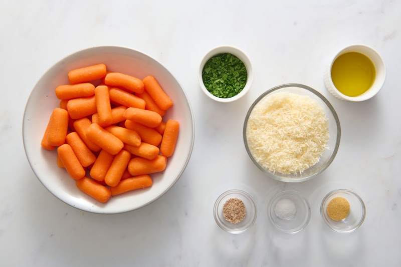 Parmesan Smashed Carrots