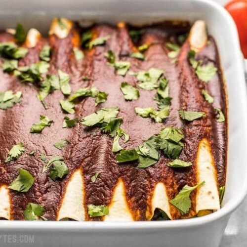 Black Bean and Avocado Enchiladas