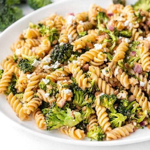 Broccoli Pasta Salad with Tomato Vinaigrette