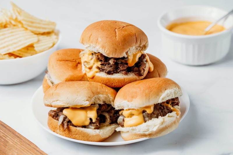 Philly Cheesesteak Sliders