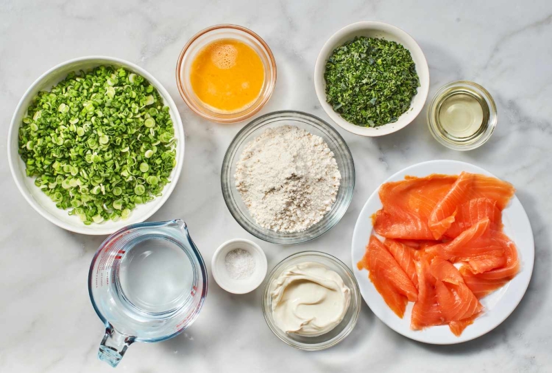 Savory Herb Pancakes and Lox