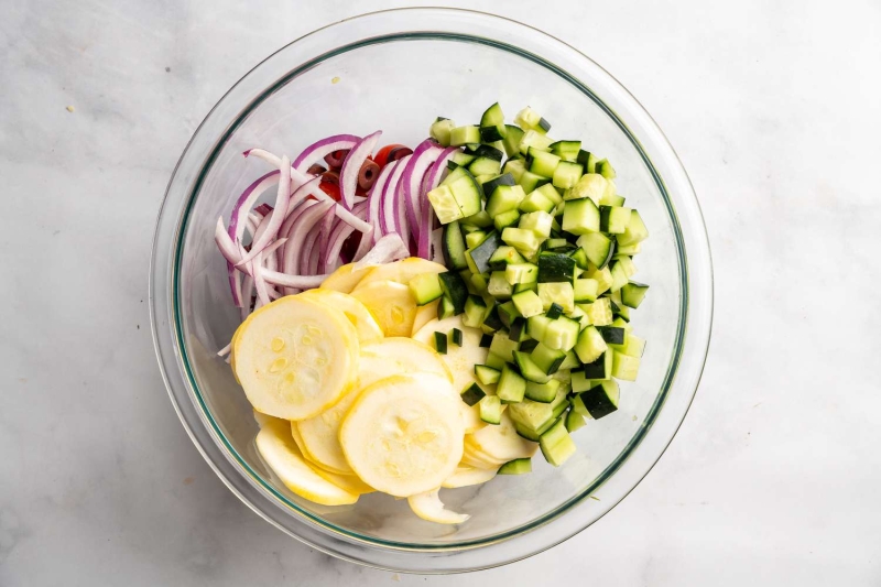 Greek-Inspired Vegetable and Feta Wrap