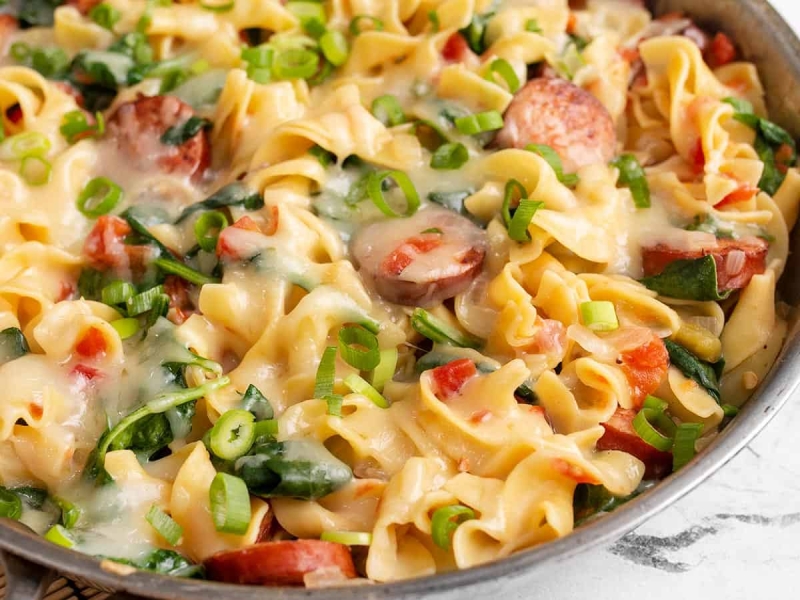 Cheesy Sausage Pasta