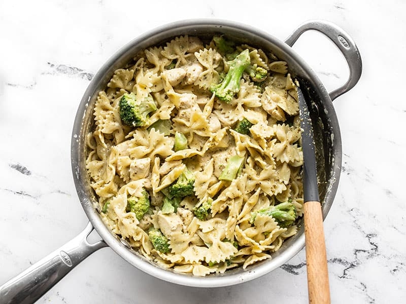 Creamy Pesto Pasta with Chicken and Broccoli