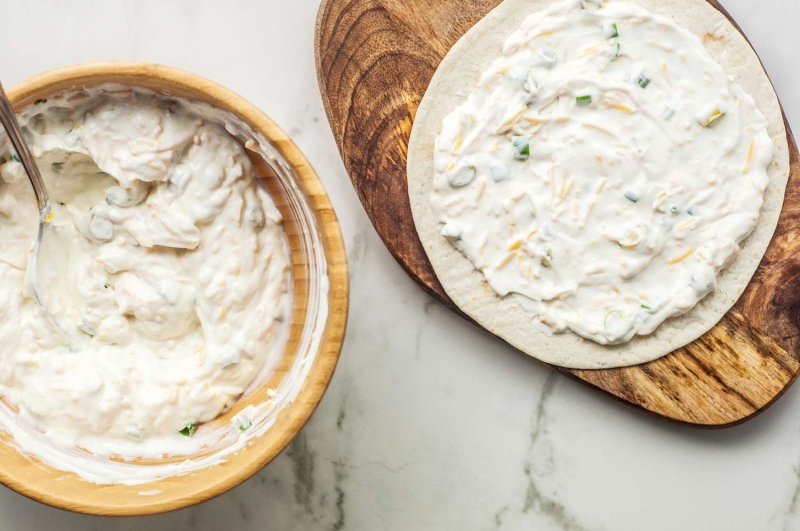 Tortilla Pinwheels With Cream Cheese Filling