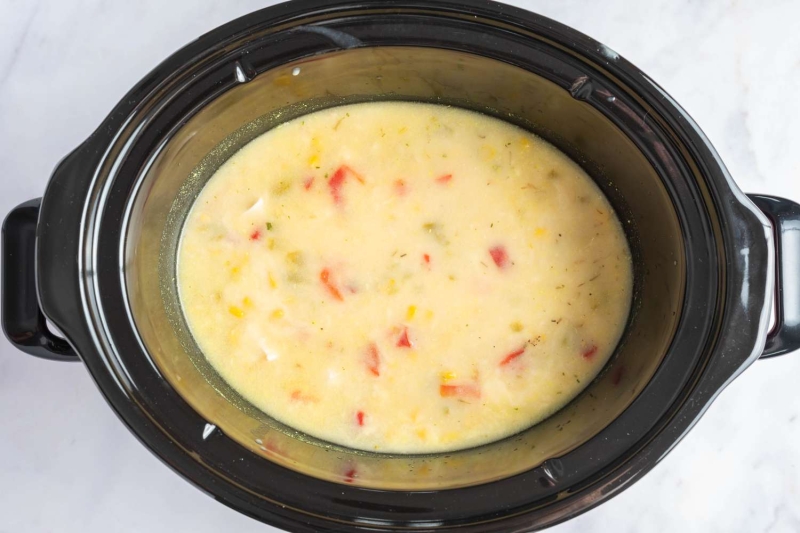 Easy Crock Pot Chicken and Corn Chowder