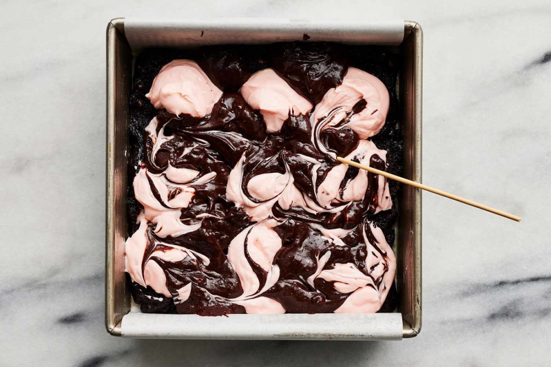 Peppermint Swirl Brownies