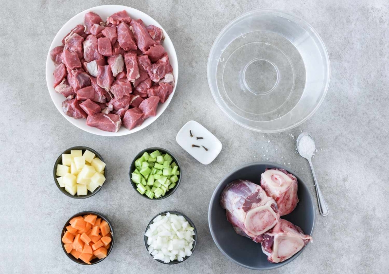 Homemade Beef Bouillon With Vegetables