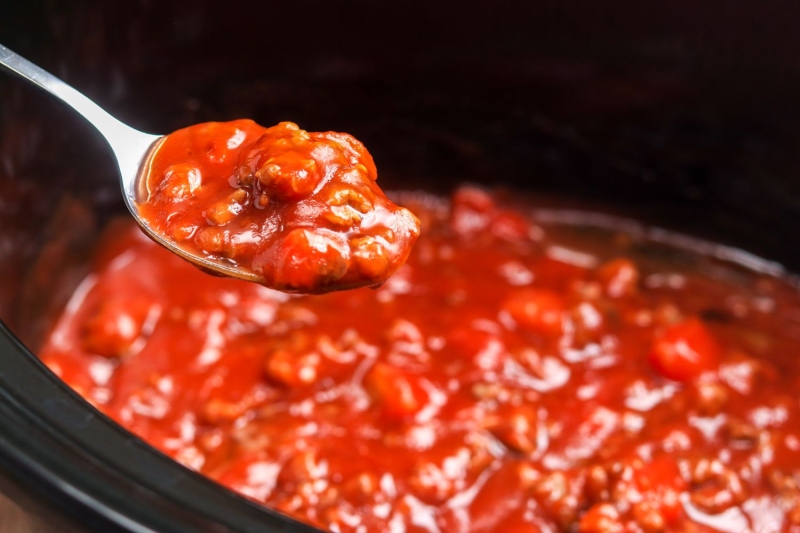 Crock Pot No-Bean Beef Chili