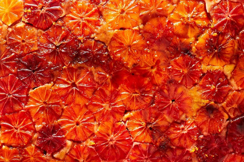 Old Fashioned Blood Orange Sheet Cake