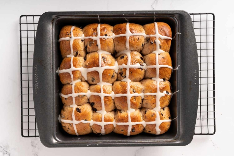 Bread Machine Hot Cross Buns