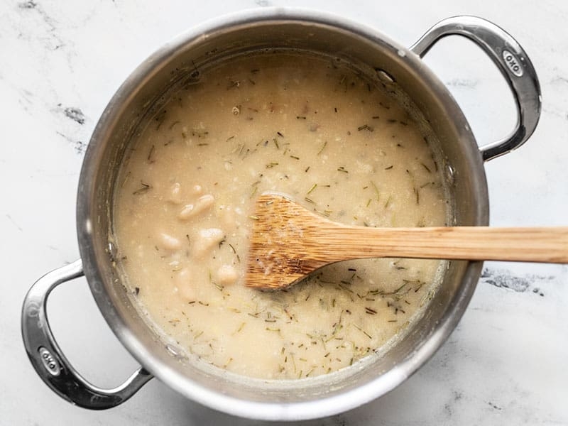 Easy Rosemary Garlic White Bean Soup