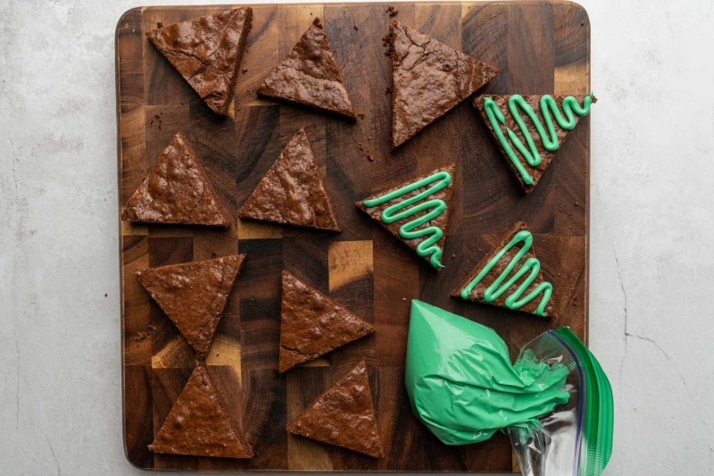 Christmas Tree Brownies Recipe