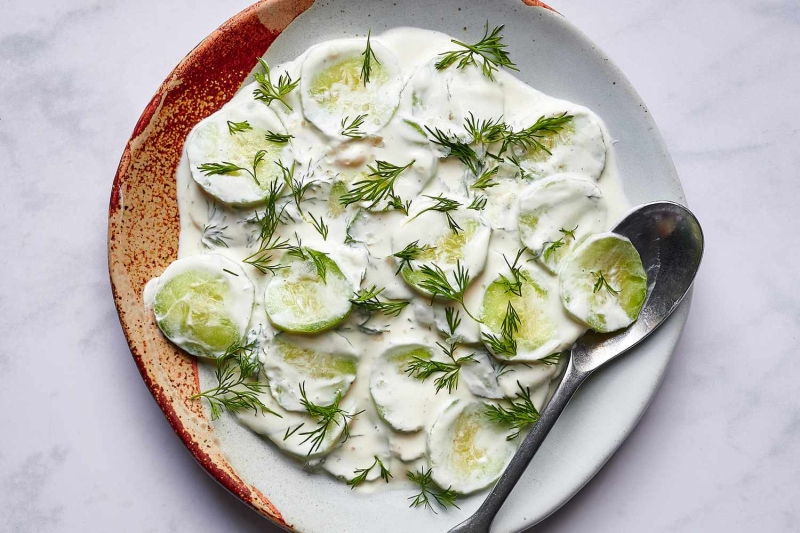 Mizeria (Polish Cucumbers in Sour Cream)