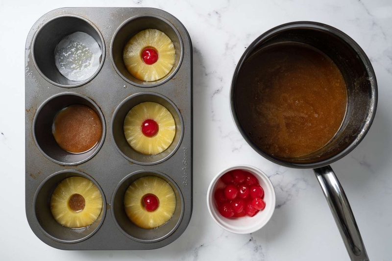 Pineapple Upside-Down Cupcakes