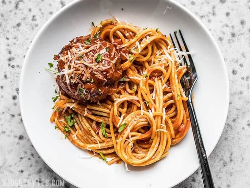 Giant Slow Cooker Meatballs