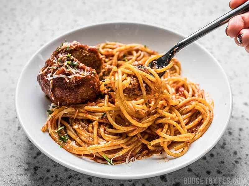 Giant Slow Cooker Meatballs