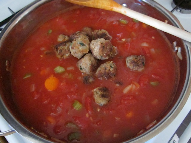 Hearty Meatball Soup