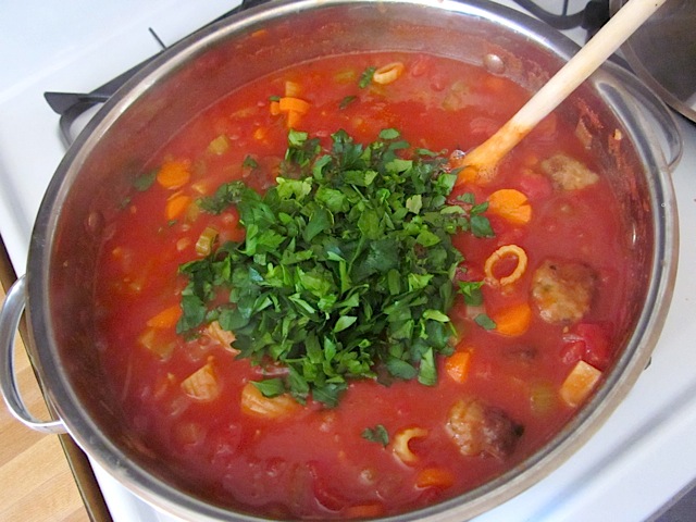 Hearty Meatball Soup