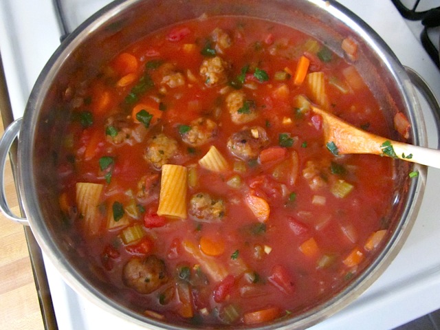 Hearty Meatball Soup