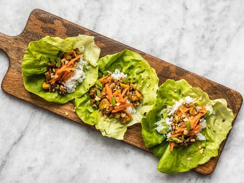 Hoisin Tofu Lettuce Cups