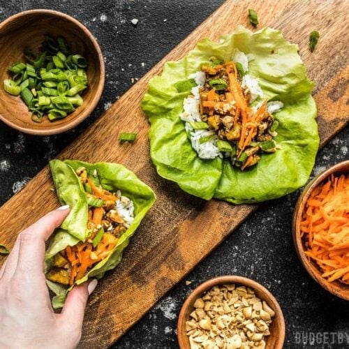 Hoisin Tofu Lettuce Cups