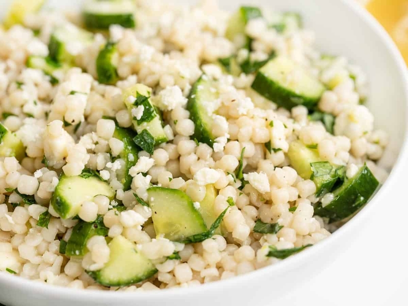 Lemony Cucumber Couscous Salad