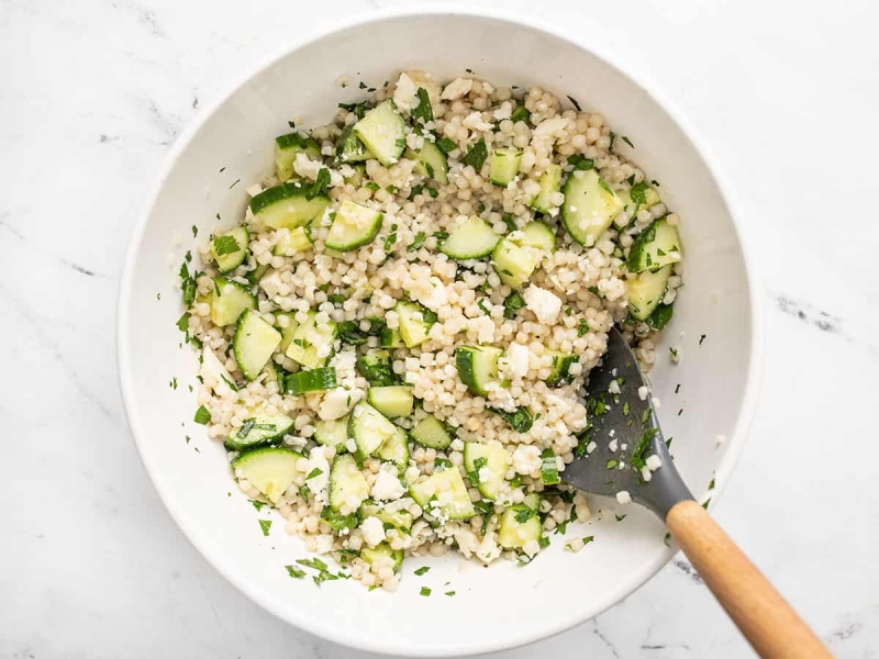 Lemony Cucumber Couscous Salad