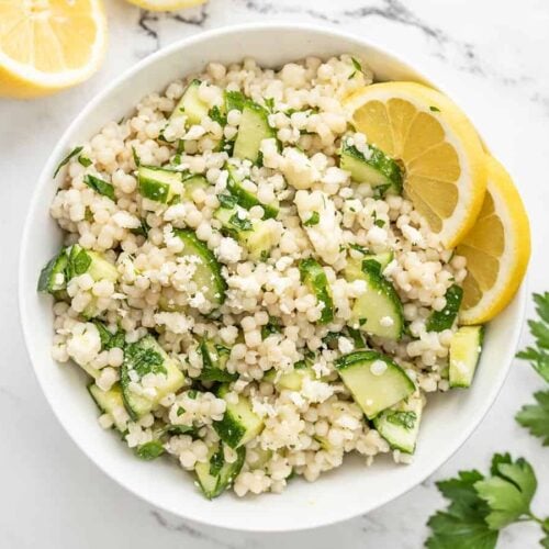 Lemony Cucumber Couscous Salad