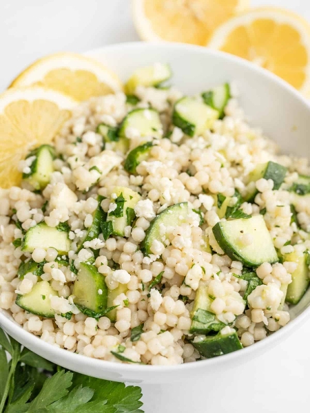 Lemony Cucumber Couscous Salad