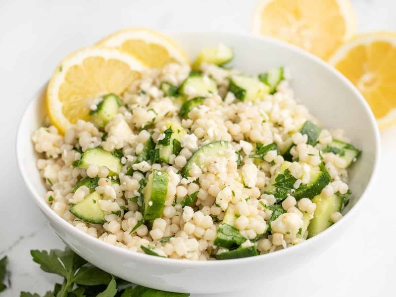 Lemony Cucumber Couscous Salad