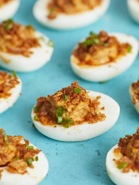 Nashville Hot Deviled Eggs