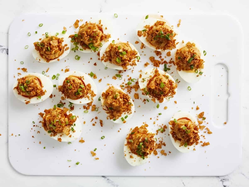 Nashville Hot Deviled Eggs