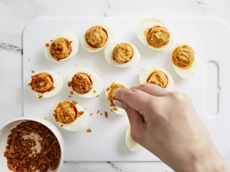 Nashville Hot Deviled Eggs