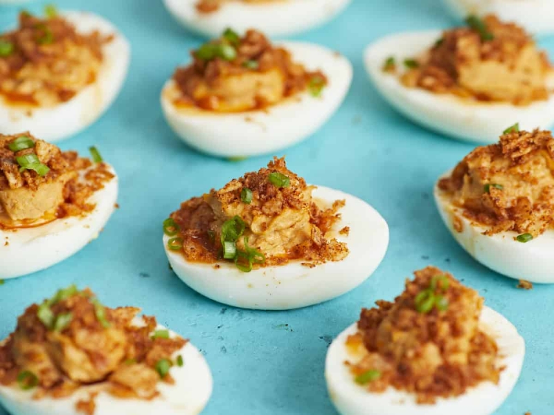 Nashville Hot Deviled Eggs