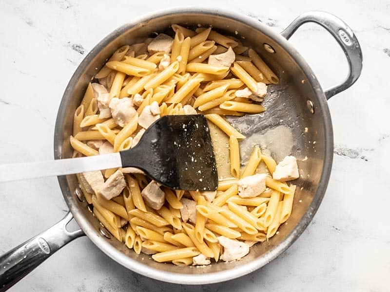 One Pot Creamy Pesto Chicken Pasta