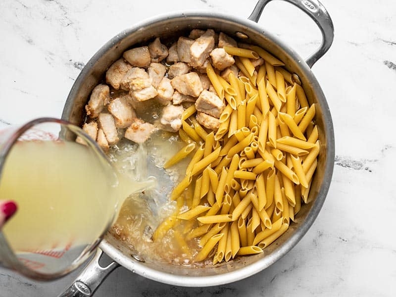 One Pot Creamy Pesto Chicken Pasta