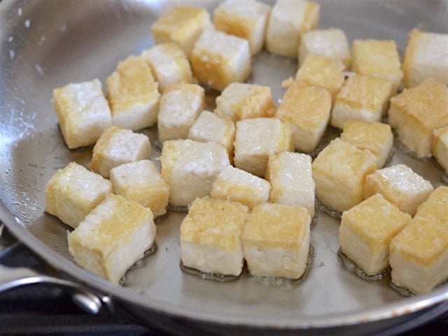 Pan Fried Sesame Tofu with Broccoli