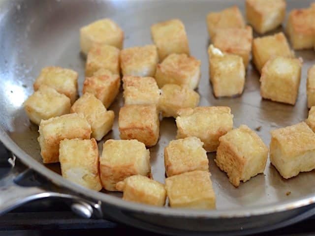 Pan Fried Sesame Tofu with Broccoli