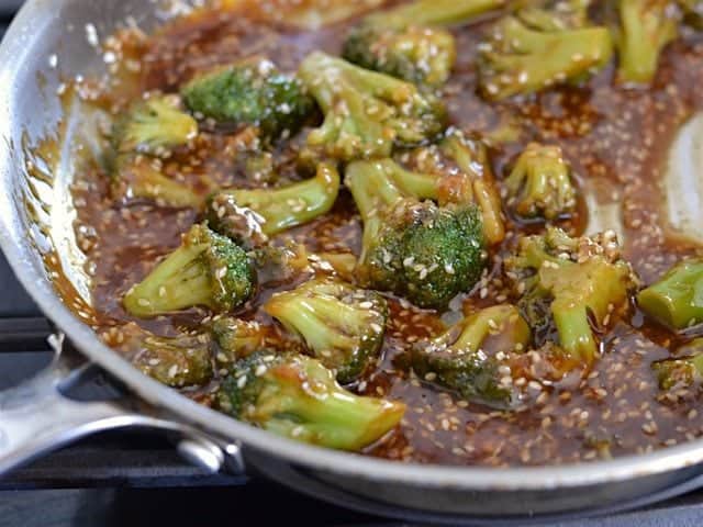 Pan Fried Sesame Tofu with Broccoli