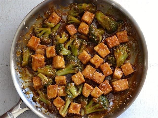 Pan Fried Sesame Tofu with Broccoli