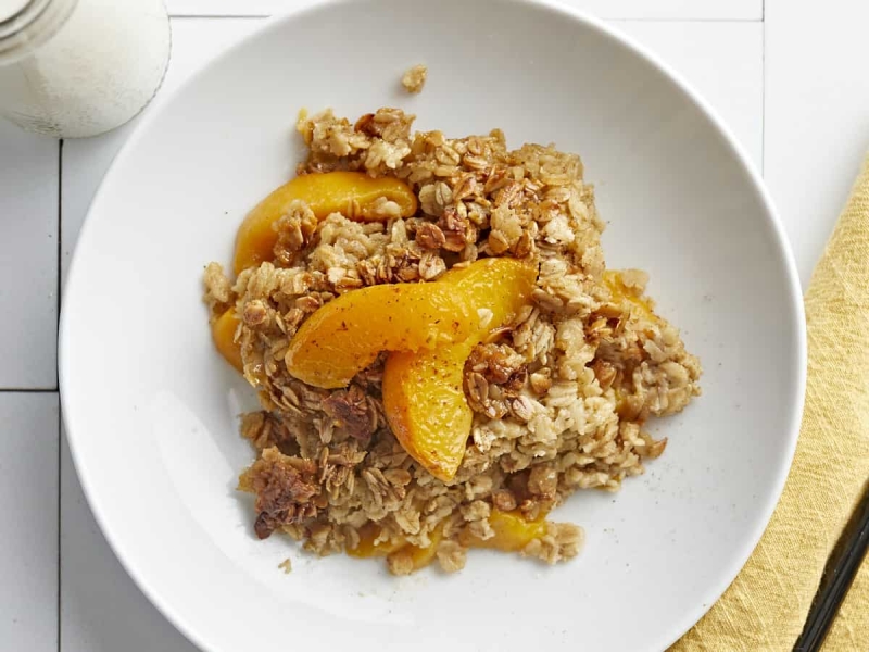 Peach Baked Oatmeal