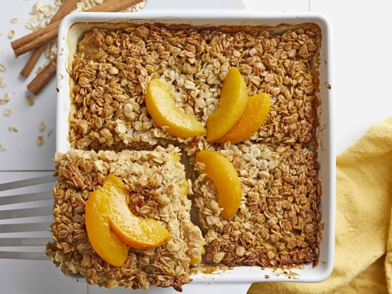 Peach Baked Oatmeal