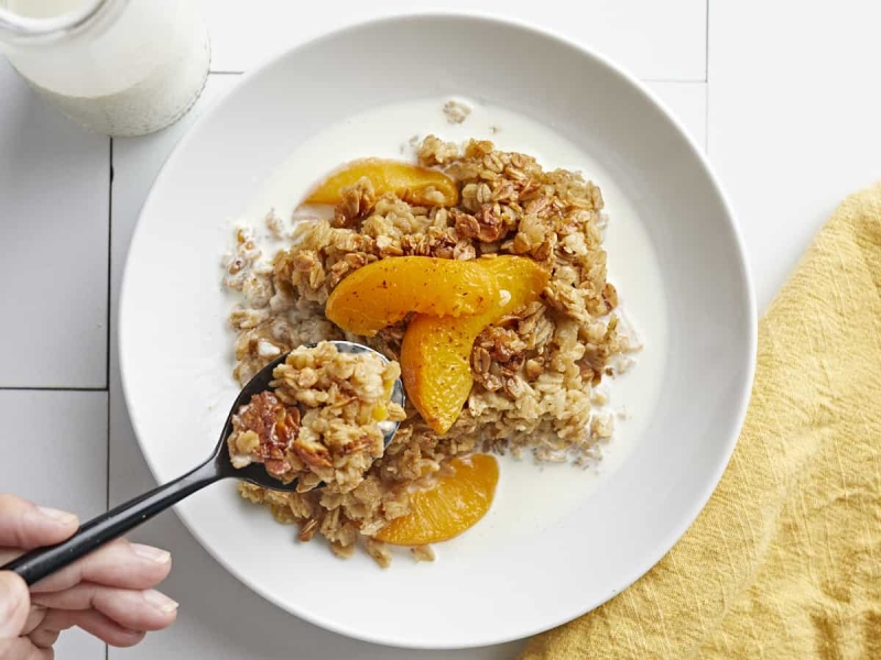 Peach Baked Oatmeal