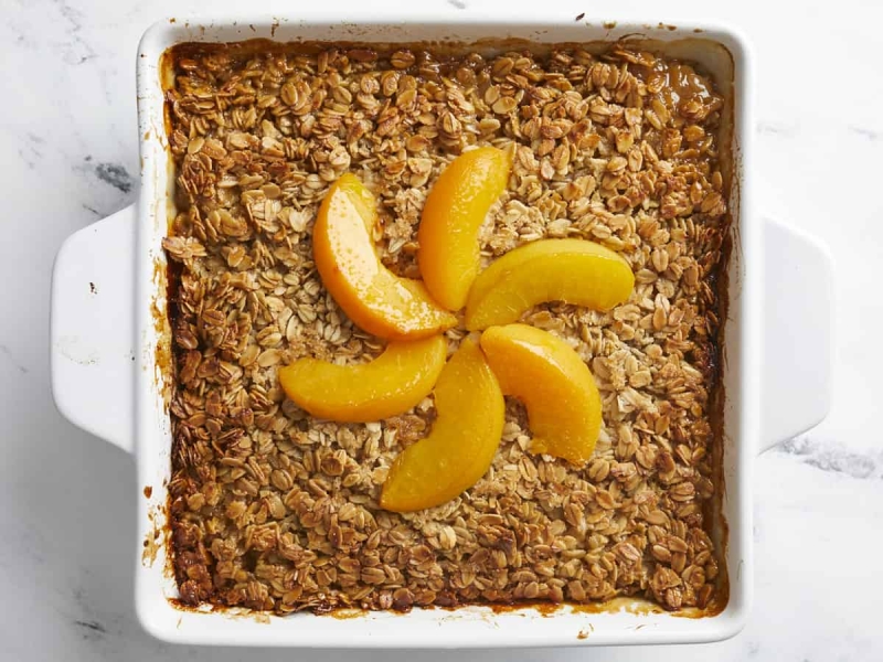 Peach Baked Oatmeal