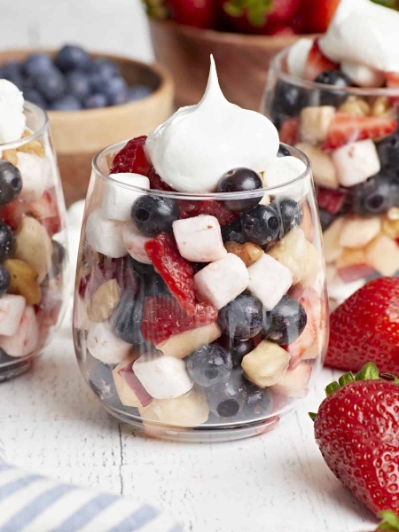 Red White and Blue Fruit Salad